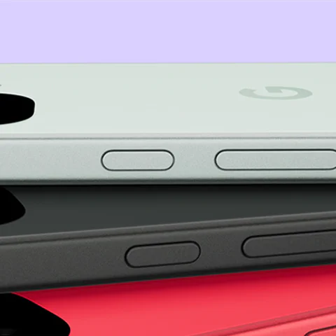 Official Google Pixel 10a product-family image showing stacked phones and rear camera bars.