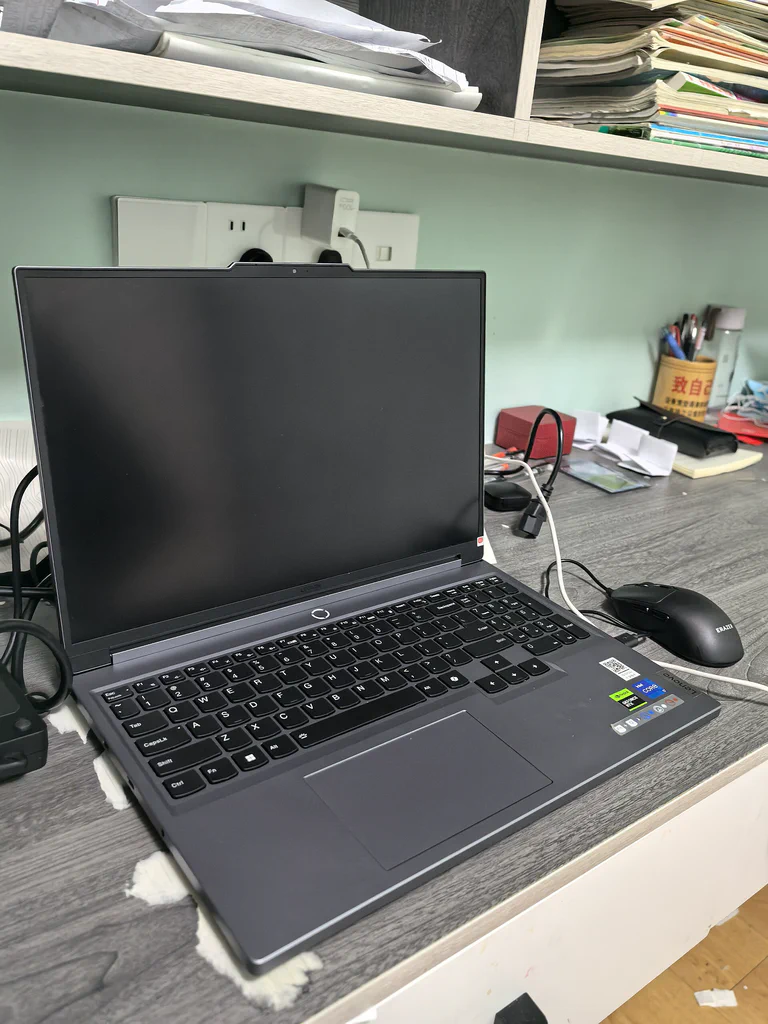 A Lenovo Legion gaming laptop on a desk, used as a representative gaming laptop buying guide cover.