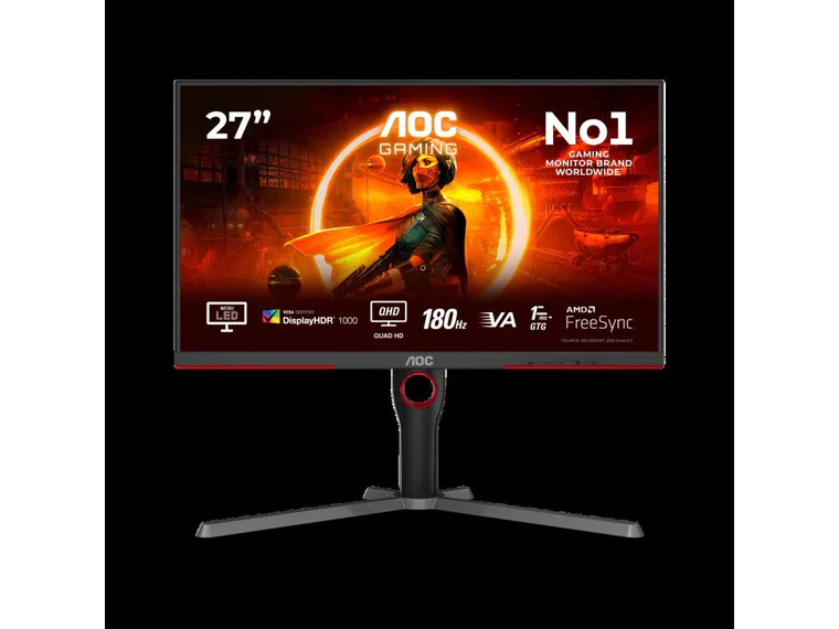 AOC Q27G3XMN 27 Zoll QHD Mini LED Gaming-Monitor.