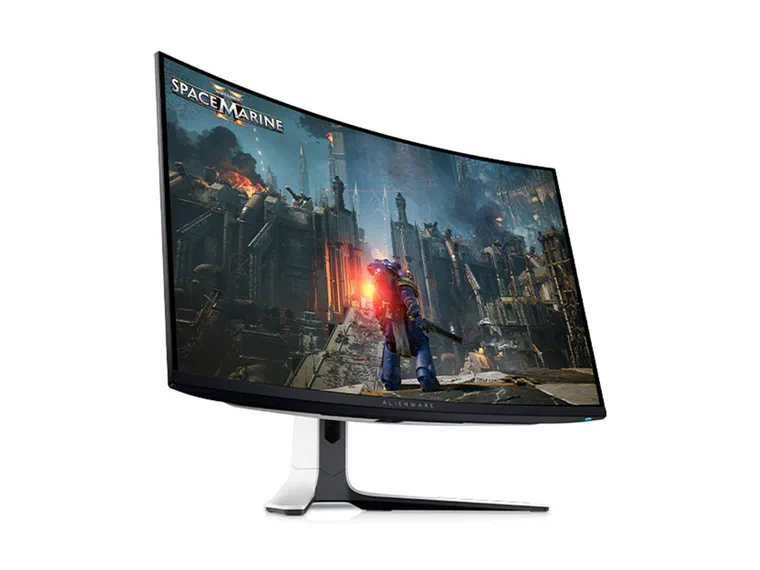 Alienware AW3225QF Curved 32 Zoll 4K QD-OLED Gaming-Monitor.