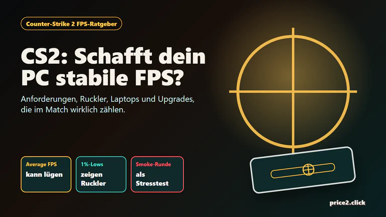 Visuelle Anleitung zum Prüfen von Counter-Strike-2-FPS, CPU, GPU, RAM und Laptop-Flaschenhälsen.