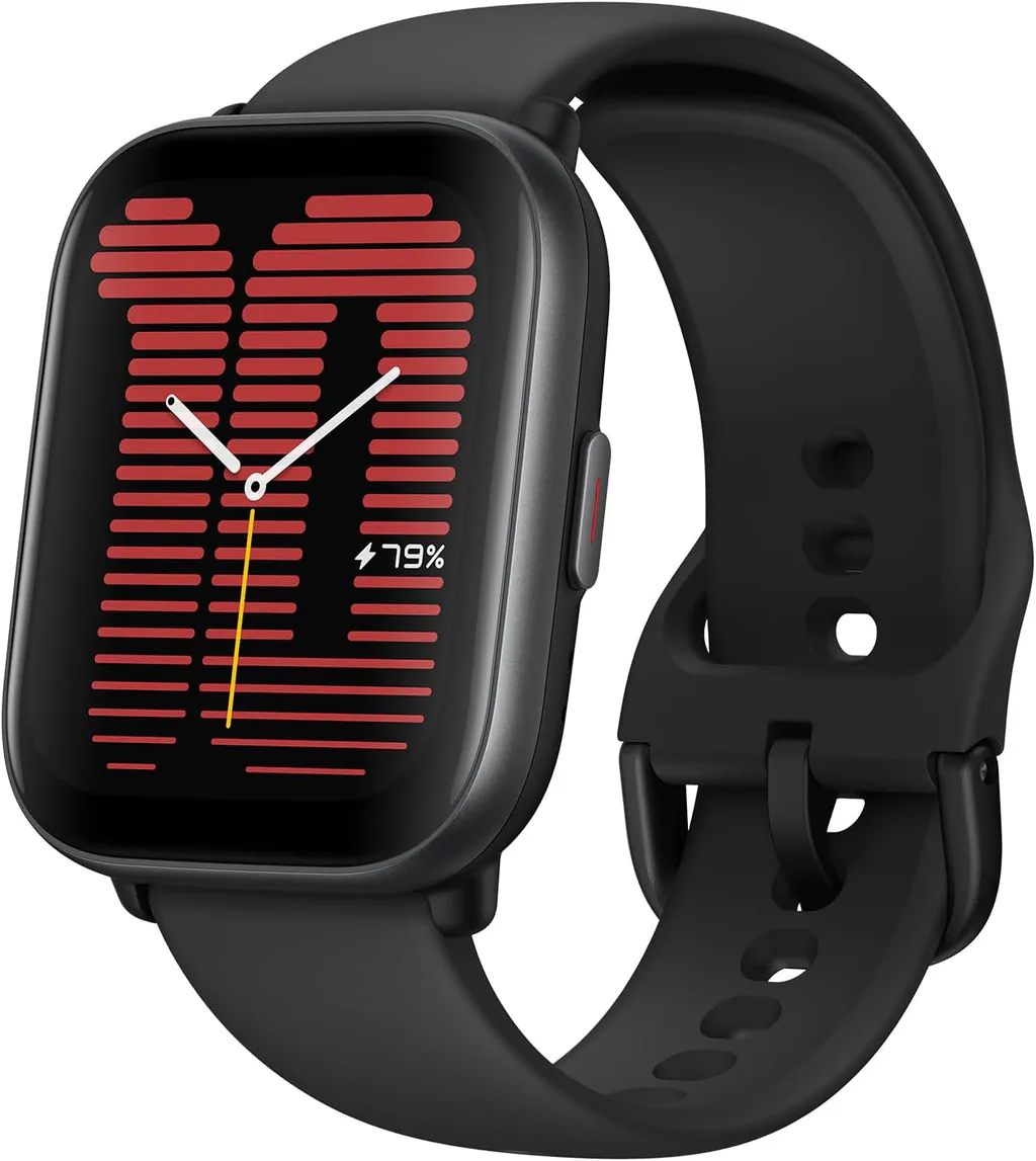 Imagem oficial do Amazfit Active em acabamento preto.