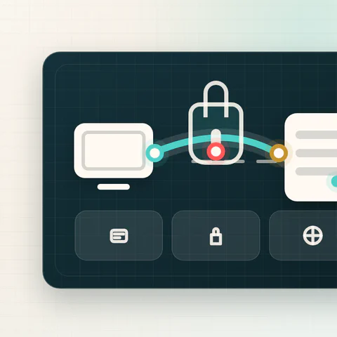 Schéma de la route VPN depuis un appareil via un tunnel chiffré jusqu'au serveur VPN et au site web.